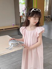 Детская джинсовая юбка 小排靓女童洋气夏季韩版连衣裙