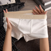 男生平角短裤 内裤 潮流男式 运动透气男款 头 2026新款 四角裤 纯棉男士