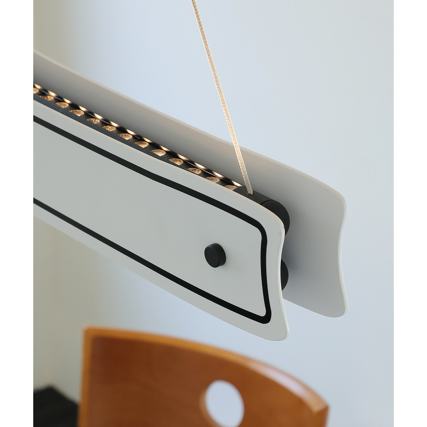 凯乔 上下发光 一字餐厅吊灯现代极简长条吧台岛台包豪斯设计师款,家装灯饰光源,餐厅吊灯,淘宝优惠券,粉丝福利购,淘宝优惠卷