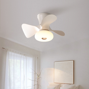 奶油房间餐厅 卧室风扇灯吸顶灯北欧法式 凯乔 全光谱智能护眼
