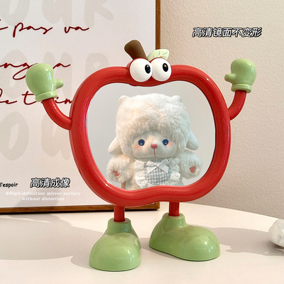 镜子化妆镜2025新款高清便携梳妆台桌面台式折叠镜卧室家用美妆镜