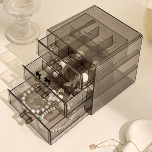 首饰盒耳钉饰品耳饰耳环项链戒指手饰收纳神器大容量首饰收纳盒