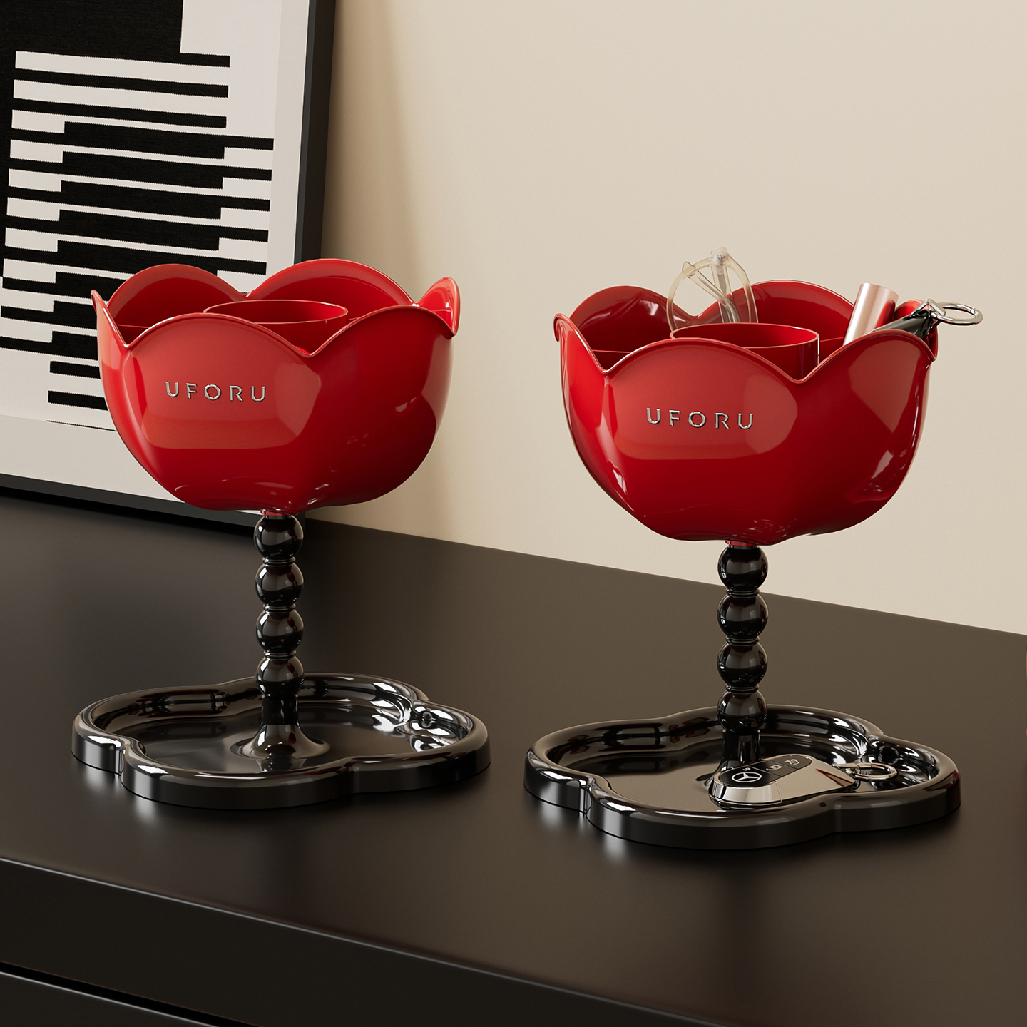 玄关桌面收纳盒钥匙家用