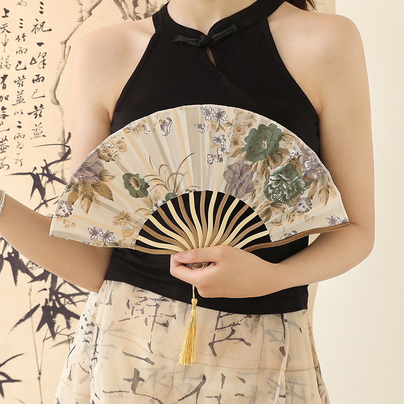古风新中式旗袍汉服折扇