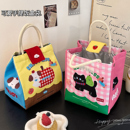 饭盒袋手提包保温袋便携上班族学生手提加厚铝箔女生高颜值便当包