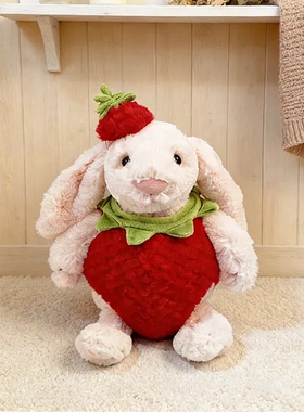 仅娃衣】Jely&cat邦尼兔玩偶娃衣草莓连体衣套装32cm公仔衣服着替