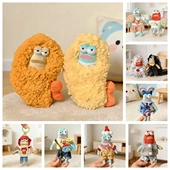 比奇堡居民丑鱼打工鱼瘫瘫鱼衣服炸虾圈圈衫 娃衣15cm公仔配饰 套装