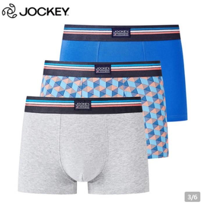内裤男JOCKEYjockey全棉四角短裤