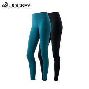JOCKEY国际品牌正品女士九分裤运动瑜伽裤滑爽不闷热女高腰收腹裤