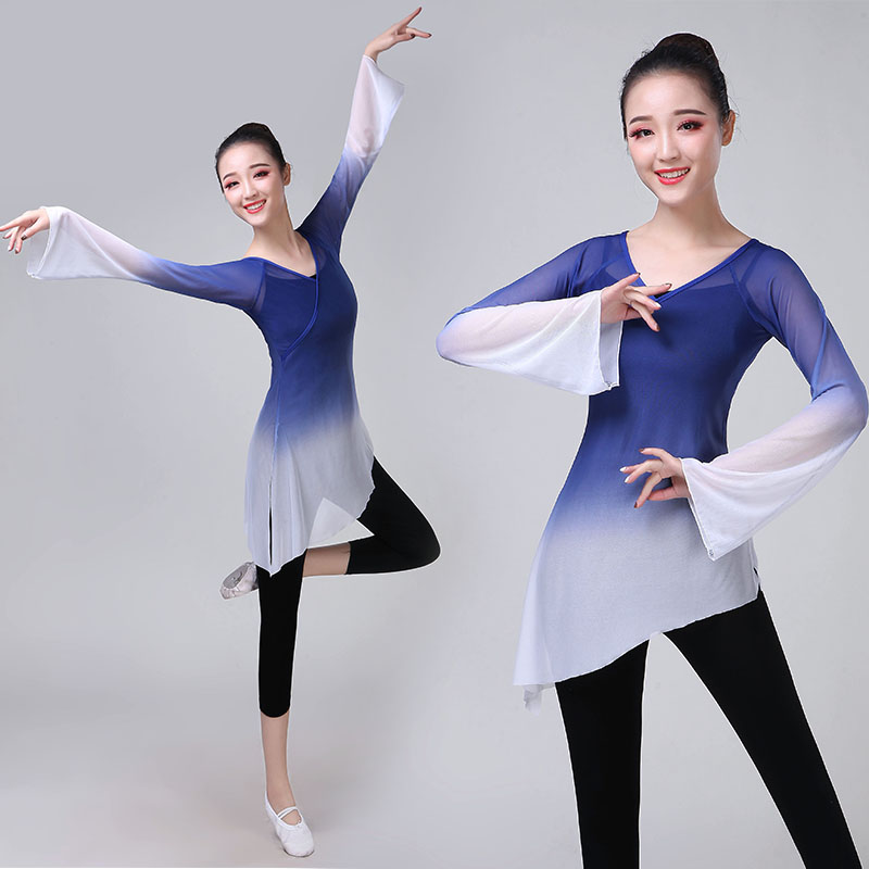 古典舞练功服喇叭袖纱衣芭蕾舞蹈