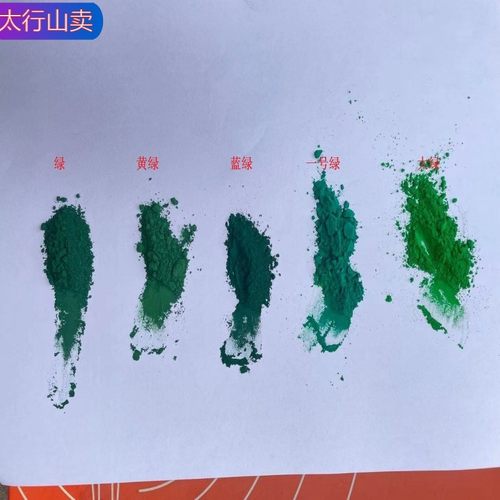 孔雀石绿颜料六色合成颜料绘画国