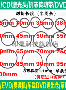 CD/VCD/EVD/光驱复读机激光头机芯传动带车载DVD进出仓小皮带
