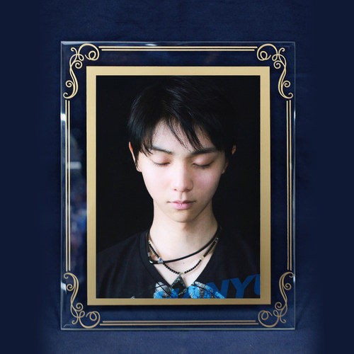 羽生水晶相框韩式玻璃摆台diy