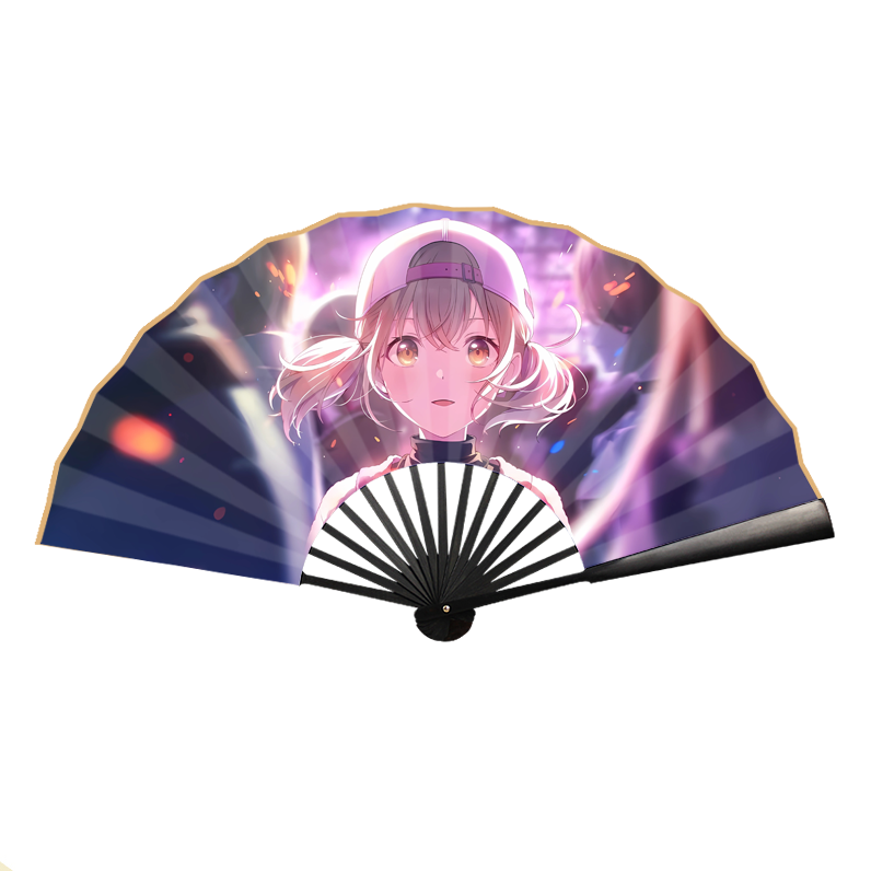 MMJ全员ZOZOTOWN世界计划多彩舞台周边折扇绢布扇子来图定制