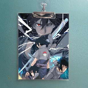 火影鸣人佐助鼬卡卡西动漫周边亚克力夹板写字画板文件夹垫板