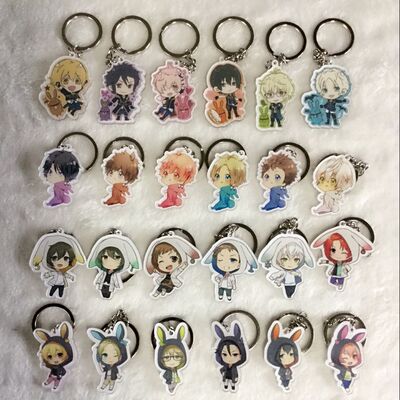 月歌 睦月始 霜月隼 如月恋 长月夜动漫周边钥匙扣 挂件 来图定制