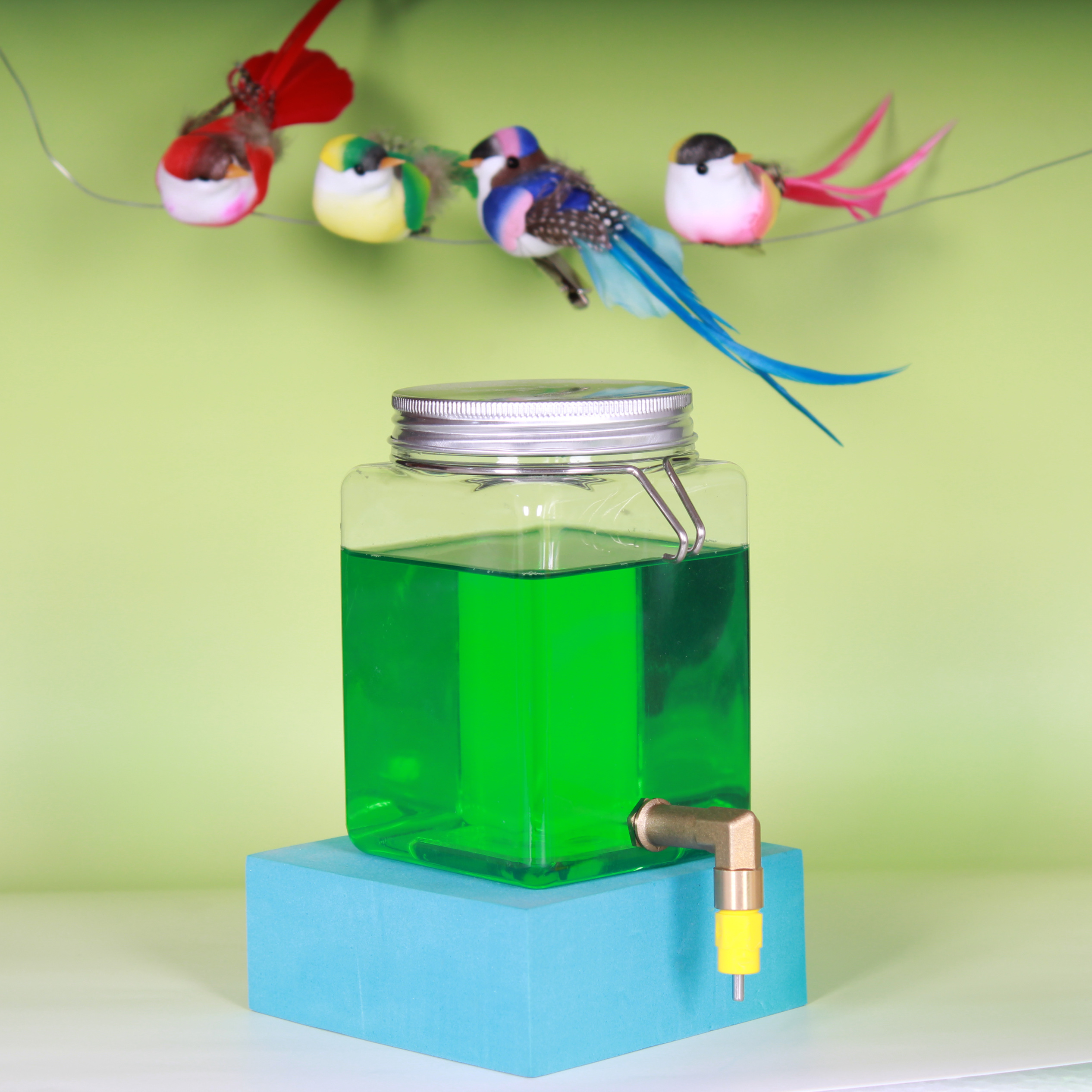 虎皮鹦鹉撞针饮水器喂水壶牡丹玄凤大容量饮水器芙蓉5个装