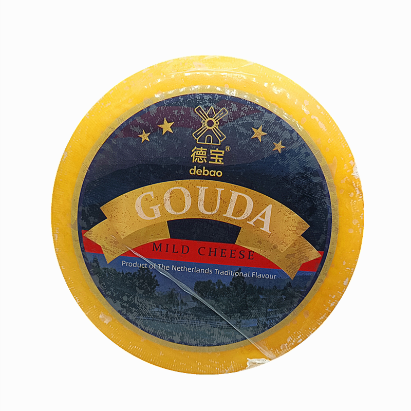 荷兰进口德宝高达圆形干酪 gouda黄波奶酪车轮芝士即食4.5kg左右