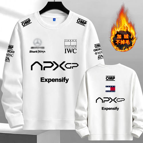 春秋新款加绒圆领卫衣F1狂飙飞车电影赛车手APXGP赛车服可定制