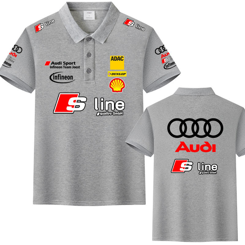 AUDI INFINEON TEAM JOEST T-SHIRT POLO SHIRT RACING SUIT MENS SHORT SLEEVE