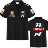 HUYNDAI现代汽车WRC赛车队服N高性能部门冰丝棉短袖 男休闲POLO衫