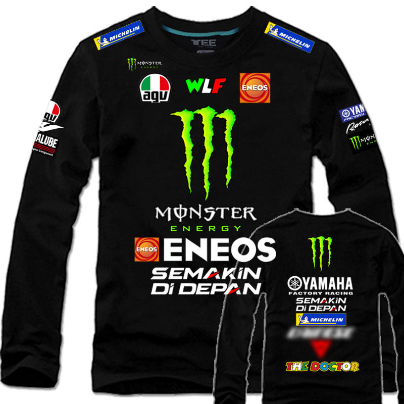 纯棉长袖t恤男罗西MOTOGP厂队雅马哈机车训练摩托赛车队服体恤衫