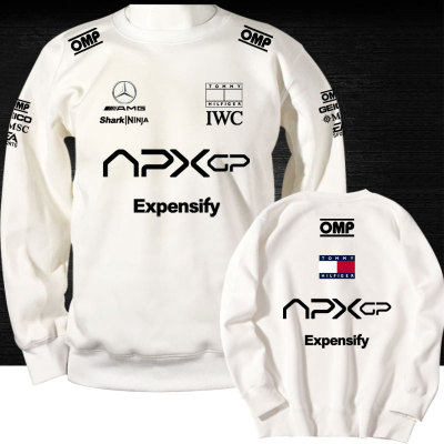 加绒圆领卫衣F1狂飙飞车电影赛车手APXGP赛车服汽车迷服训练外套