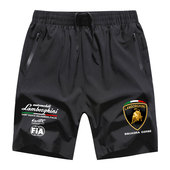 训练短裤 冰丝速干短裤 男兰博基尼保时捷GT车队赛车运动潮流五分裤