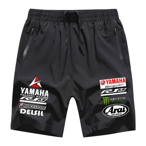 冰丝速干短裤YAMAHA雅马哈R1M摩托motogp厂队重机五分裤训练短裤