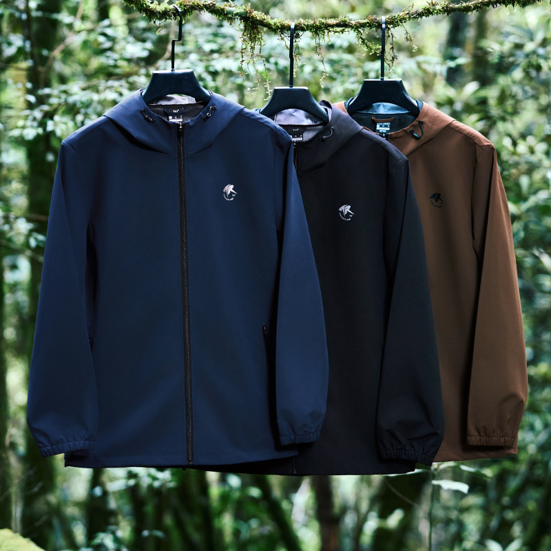 361 RAIN SCREEN TRACKSUIT JACKET 2024 FALL MENS WINDPROOF AND RAINPROOF CASUAL OUTDOOR HIKING WEAR HOODED WINDBREAKER