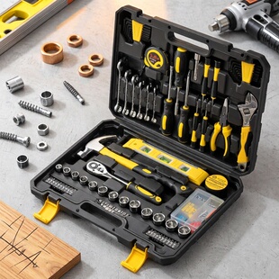 汽修工具套装棘轮扳手套筒组合套管维修小飞修理修车工具箱组套