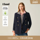 通勤外套2025冬季 新款 女时尚 双排扣长袖 优可丝 Eland衣恋西装