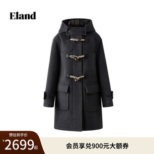羊毛大衣2025秋季 Eland衣恋毛呢外套女长袖 经典 新款 长期主义