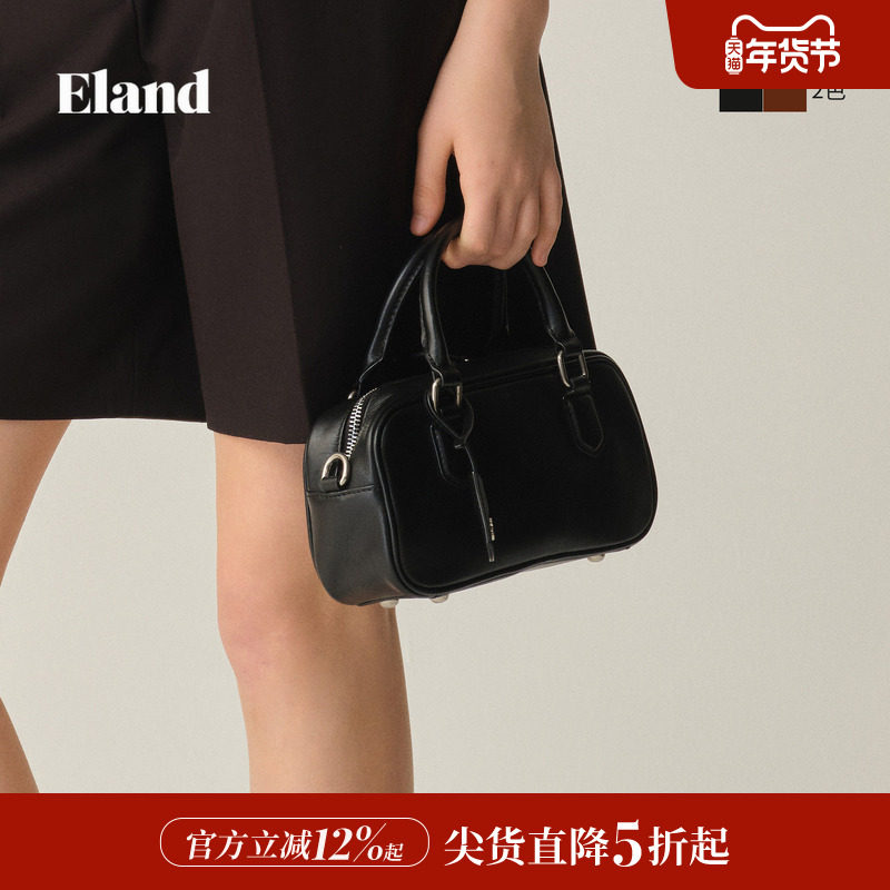Eland衣恋手提保龄球包包可斜挎简约时尚女包,箱包皮具/热销女包/男包,通用款女包,淘宝优惠券,粉丝福利购,淘宝优惠卷