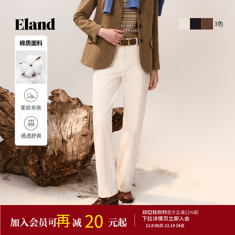 ELAND牛仔裤灯芯绒直筒