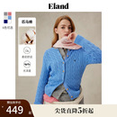 新款 匹马棉 Eland衣恋毛针织衫 女春日棉花糖毛衣外套2025春季