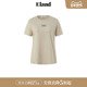 款 Eland衣恋T恤女纯棉简约风圆领直筒显瘦薄款 上衣夏季