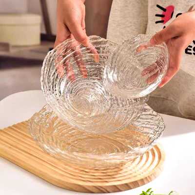冰纹不规则家用蔬菜沙拉碗高级感