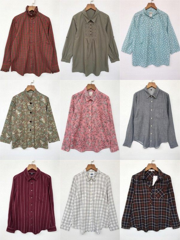 vintage古着日系学院百搭风衬衫