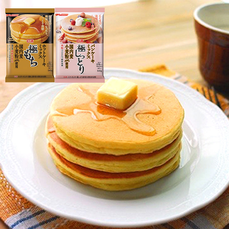 现货日本进口日清煎饼粉 软糯湿润极烟韧预拌松饼粉烘焙540g包邮