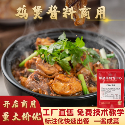 广式甲鱼鸡煲酱料调料华仔鸡煲重庆鸡公煲鲍鱼土鸡煲底料开店商用