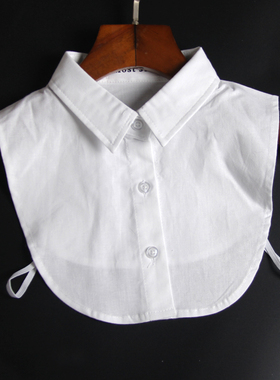 儿童假领子保暖白色假领衬衣领尖领圆领毛衣卫衣通用节约领假领子