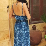 Loft Custom Blue Dye Off -Shoulder платье