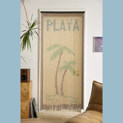 竹帘波西米亚手工门帘隔断挂毯