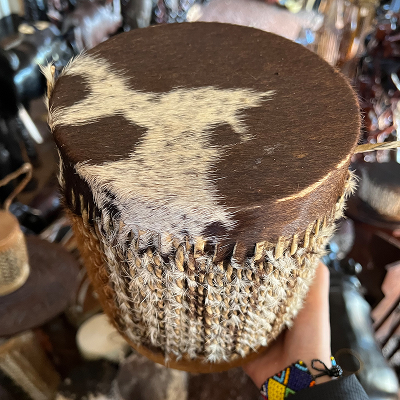 马赛鼓卧室客厅摆件古董