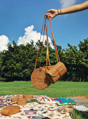 Bali Rattan Bags巴厘岛纯手工藤编包斜挎手提手提包斜挎包包