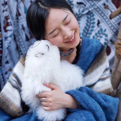 白色|alpaca秘鲁幼年小羊驼玩偶