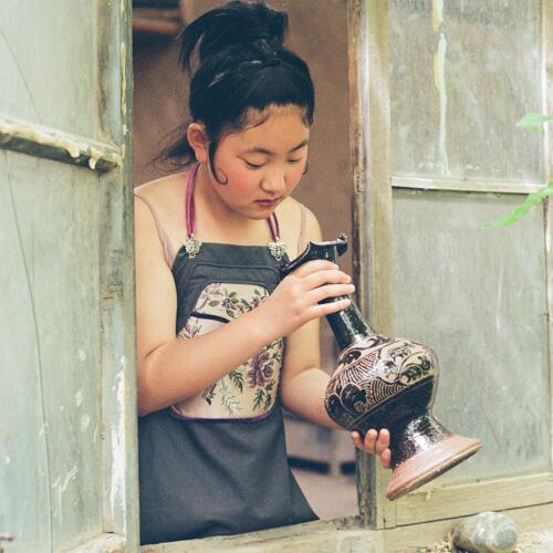摆件pentfair西夏瓷古茶末花口