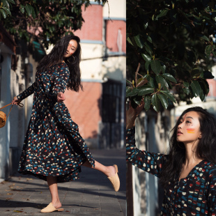 波西米亚印度手工印染连衣裙长裙非洲图案 Print Handmade Block