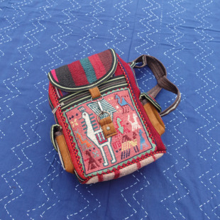 阿塞拜疆地毯包羊毛手工制作双肩包手工刺绣波西米亚民族